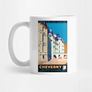 Vintage Travel Poster France Cheverny Mug